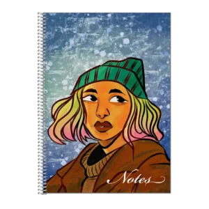 Soft cover coil bound notebook by Christina Jones