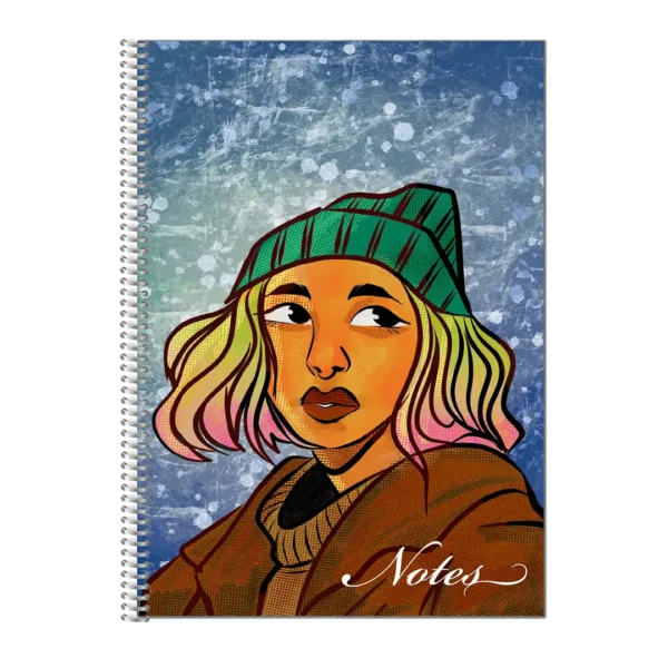 Soft cover coil bound notebook by Christina Jones