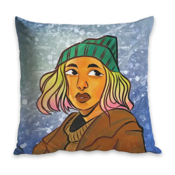 Plush pillow by Christina Jones