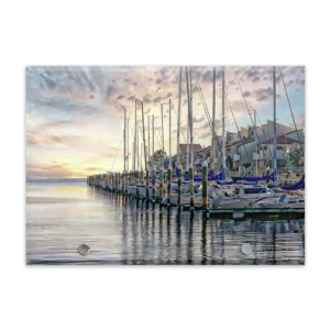 Large landscape glass plaques by Anthony Dezenzio