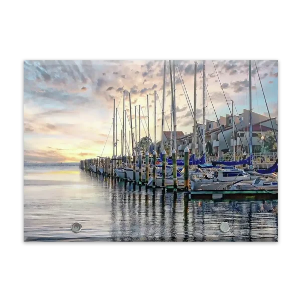 Large landscape glass plaques by Anthony Dezenzio